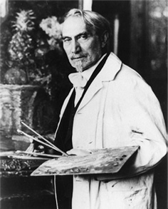 LEONID AT HIS EASEL, GERMANY 1930s
